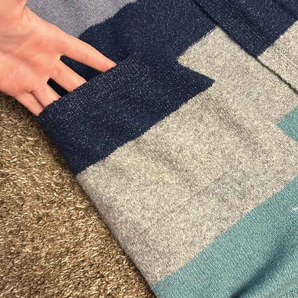 Women’s Small blue Striped Cardigan - Picture 2 of 7